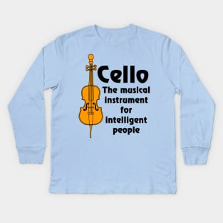 Intelligent Cello Kids Long Sleeve T-Shirt